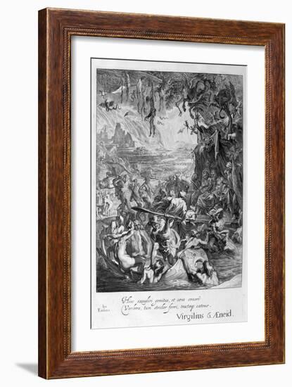 Scene of Hell, 1655-Michel de Marolles-Framed Giclee Print