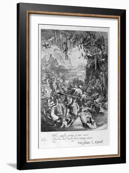 Scene of Hell, 1655-Michel de Marolles-Framed Giclee Print