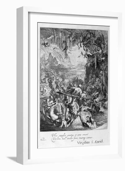 Scene of Hell, 1655-Michel de Marolles-Framed Giclee Print