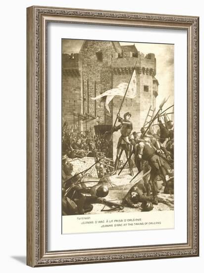 Scene of Jeanne d'Arc in Battle-null-Framed Art Print