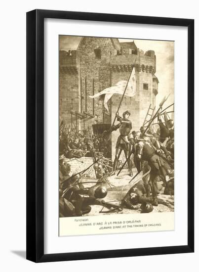 Scene of Jeanne d'Arc in Battle-null-Framed Art Print