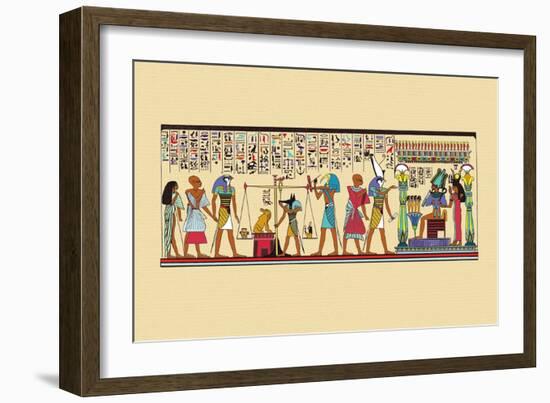 Scene of Judgment in the Hall of Two Truths-J. Gardner Wilkinson-Framed Art Print