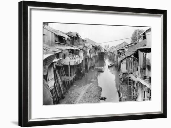 Scene of Squalid Living Area in Village-Nat Gibson-Framed Photographic Print