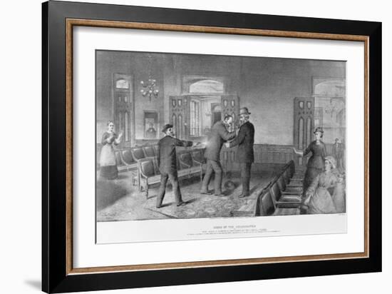 Scene of the Assassination of General James A. Garfield, President of the United States-W. T. Mathews-Framed Giclee Print