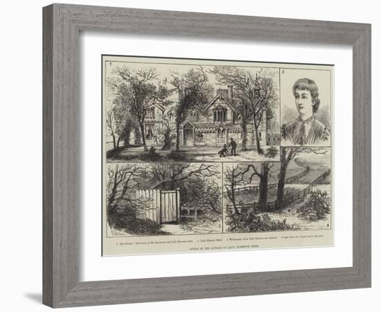 Scene of the Attack on Lady Florence Dixie-Frank Watkins-Framed Giclee Print