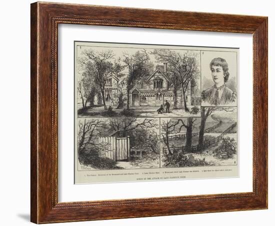 Scene of the Attack on Lady Florence Dixie-Frank Watkins-Framed Giclee Print