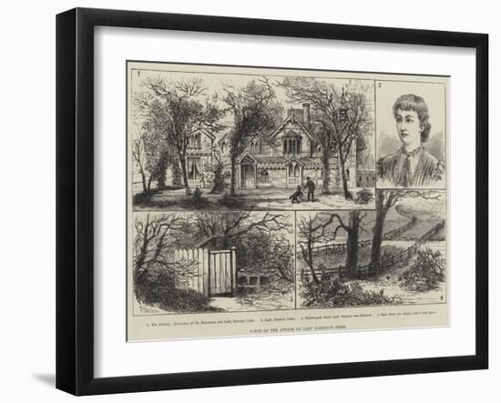 Scene of the Attack on Lady Florence Dixie-Frank Watkins-Framed Giclee Print