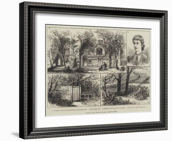 Scene of the Attack on Lady Florence Dixie-Frank Watkins-Framed Giclee Print