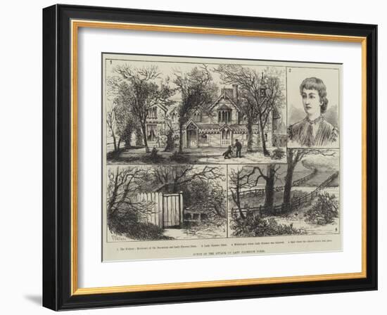 Scene of the Attack on Lady Florence Dixie-Frank Watkins-Framed Giclee Print