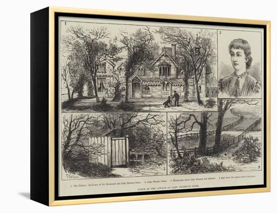 Scene of the Attack on Lady Florence Dixie-Frank Watkins-Framed Premier Image Canvas