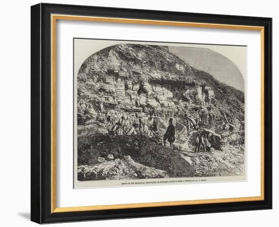 Scene of the Geological Discoveries at Swanage, Dorset-Richard Principal Leitch-Framed Giclee Print
