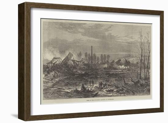 Scene of the Gun-Cotton Explosion at Stowmarket-Samuel Read-Framed Giclee Print