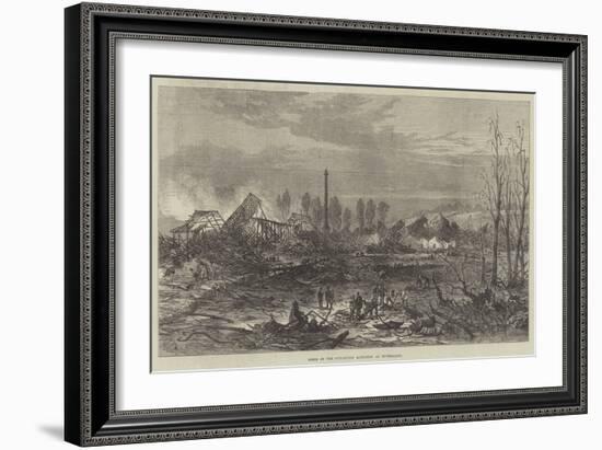 Scene of the Gun-Cotton Explosion at Stowmarket-Samuel Read-Framed Giclee Print