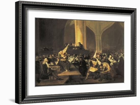 Scene of the Inquisition-Francisco de Goya-Framed Art Print