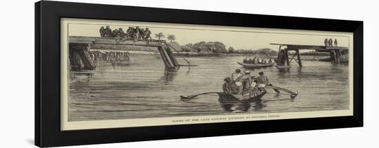 Scene of the Late Railway Accident at Colombo, Ceylon-null-Framed Giclee Print