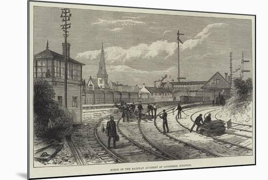 Scene of the Railway Accident at Lockerbie Junction-null-Mounted Giclee Print