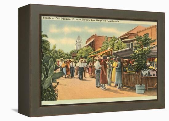 Scene on Olvera Street, Los Angeles, California-null-Framed Stretched Canvas