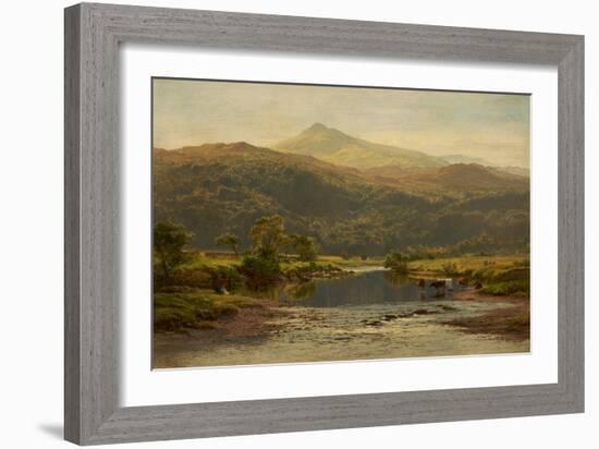 Scene on the Llugwy with Moel Siabod in the Distance, 1870-Benjamin Williams Leader-Framed Giclee Print