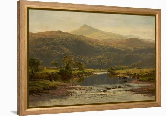 Scene on the Llugwy with Moel Siabod in the Distance, 1870-Benjamin Williams Leader-Framed Premier Image Canvas