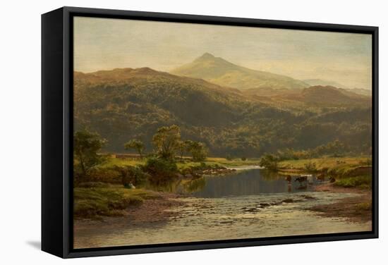 Scene on the Llugwy with Moel Siabod in the Distance, 1870-Benjamin Williams Leader-Framed Premier Image Canvas