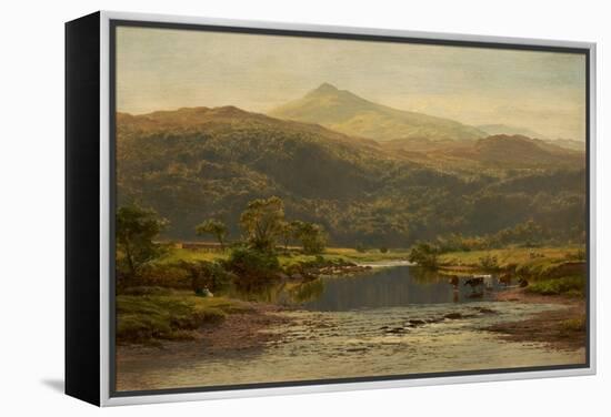 Scene on the Llugwy with Moel Siabod in the Distance, 1870-Benjamin Williams Leader-Framed Premier Image Canvas