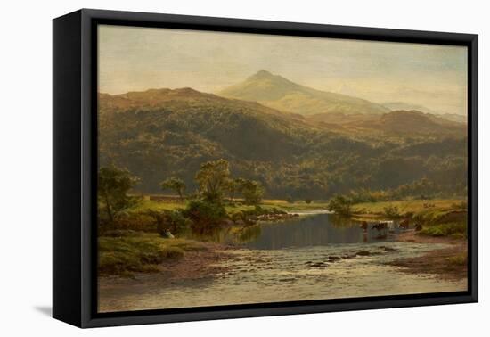 Scene on the Llugwy with Moel Siabod in the Distance, 1870-Benjamin Williams Leader-Framed Premier Image Canvas