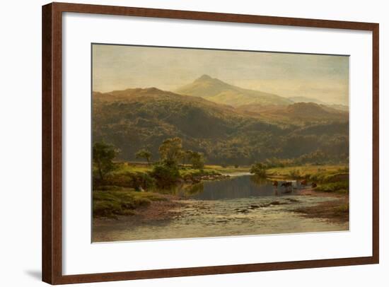 Scene on the Llugwy with Moel Siabod in the Distance, 1870-Benjamin Williams Leader-Framed Giclee Print