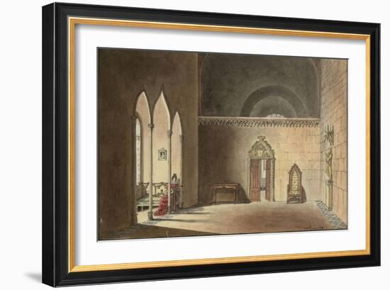 Scène troubadour-null-Framed Giclee Print