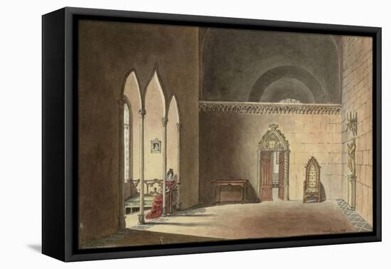 Scène troubadour-null-Framed Premier Image Canvas