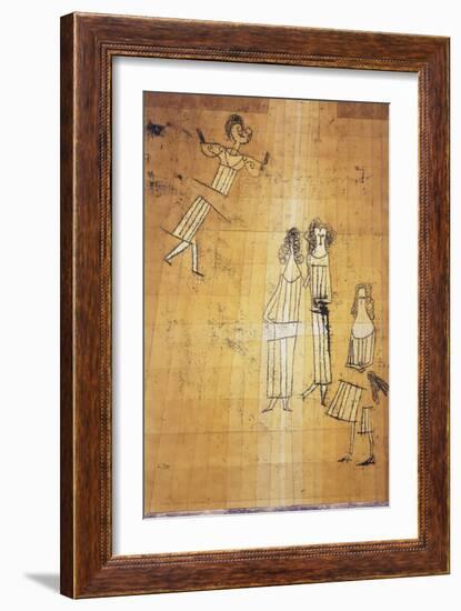 Scene unter Madchen-Paul Klee-Framed Giclee Print