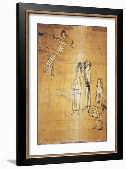 Scene unter Madchen-Paul Klee-Framed Giclee Print