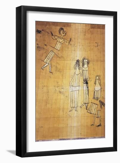 Scene unter Madchen-Paul Klee-Framed Giclee Print