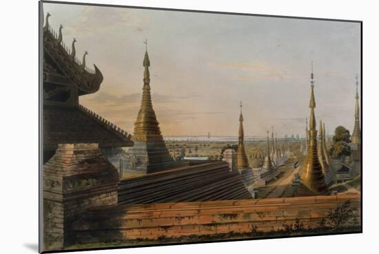 Scene Upon the Eastern Road from Rangoon Looking Towards the South, Plate 13 from "Rangoon Views"-Joseph Moore-Mounted Giclee Print