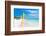 Scene with Sailing Boat at the Famous Varadero Beach , Caribbean Sea in Cuba-Kamira-Framed Photographic Print