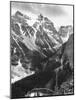 Scenery along Columbia Icefields Highway in Canadian Rockies between Banff and Jasper-Andreas Feininger-Mounted Photographic Print