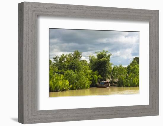 Scenery Along the Kaladan River, Rakhine State, Myanmar-Keren Su-Framed Photographic Print