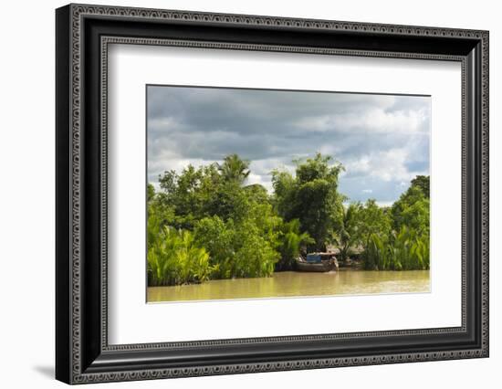 Scenery Along the Kaladan River, Rakhine State, Myanmar-Keren Su-Framed Photographic Print