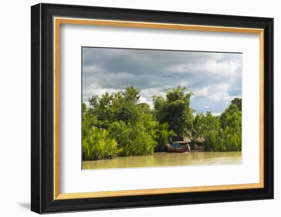 Scenery Along the Kaladan River, Rakhine State, Myanmar-Keren Su-Framed Photographic Print