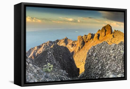 Scenery at Gunung Rinjani, the Crater Lake-Christoph Mohr-Framed Premier Image Canvas