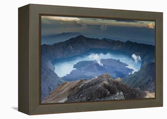 Scenery at Gunung Rinjani, the Crater Lake-Christoph Mohr-Framed Premier Image Canvas