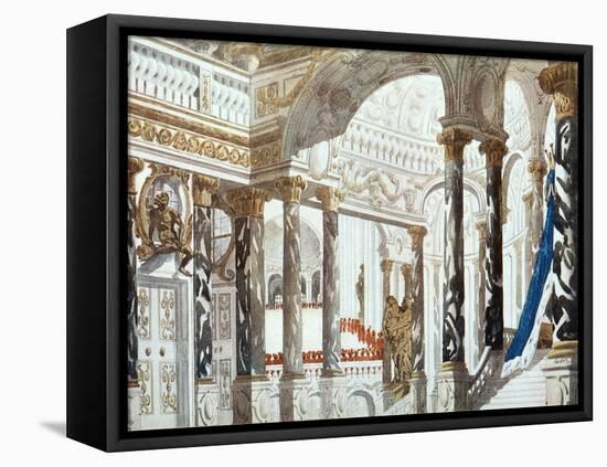 Scenery Design for the Baptism, from Sleeping Beauty, 1921-Leon Bakst-Framed Premier Image Canvas