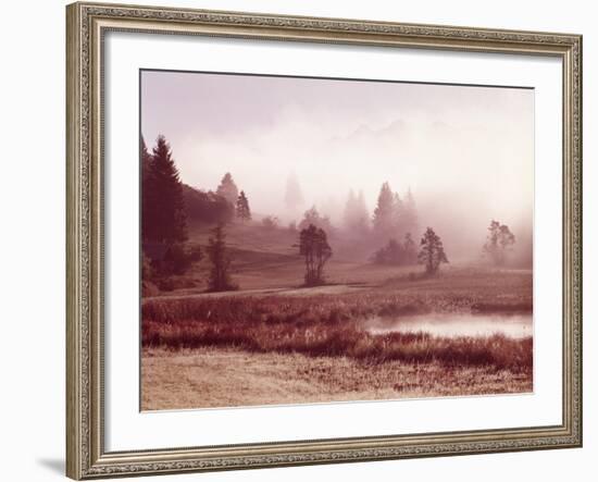 Scenery, Lake, Morning Fog-Thonig-Framed Photographic Print