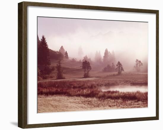 Scenery, Lake, Morning Fog-Thonig-Framed Photographic Print
