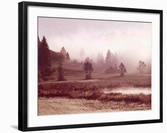 Scenery, Lake, Morning Fog-Thonig-Framed Photographic Print