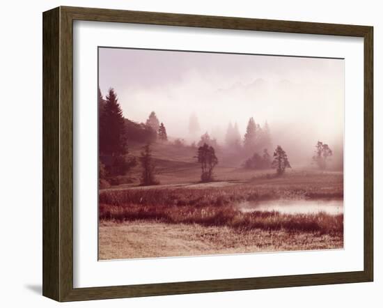 Scenery, Lake, Morning Fog-Thonig-Framed Photographic Print