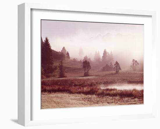 Scenery, Lake, Morning Fog-Thonig-Framed Photographic Print