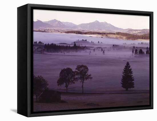 Scenery Near Fuessen, AllgŠu Alps, Morning Fog-Thonig-Framed Premier Image Canvas