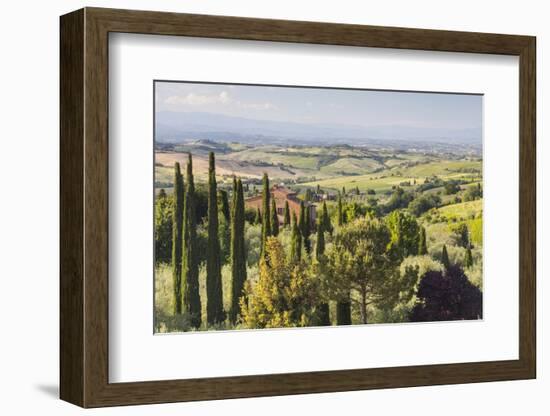 Scenery Near to Montepulciano, Val D'Orcia, UNESCO World Heritage Site, Tuscany, Italy, Europe-Julian Elliott-Framed Photographic Print