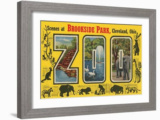 Scenes at Brookside Park Zoo, Cleveland, Ohio-null-Framed Art Print