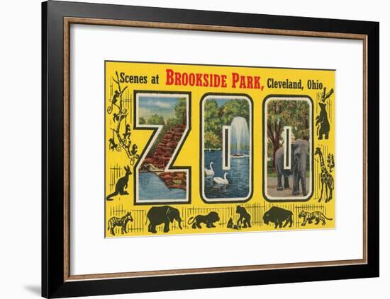 Scenes at Brookside Park Zoo, Cleveland, Ohio-null-Framed Art Print